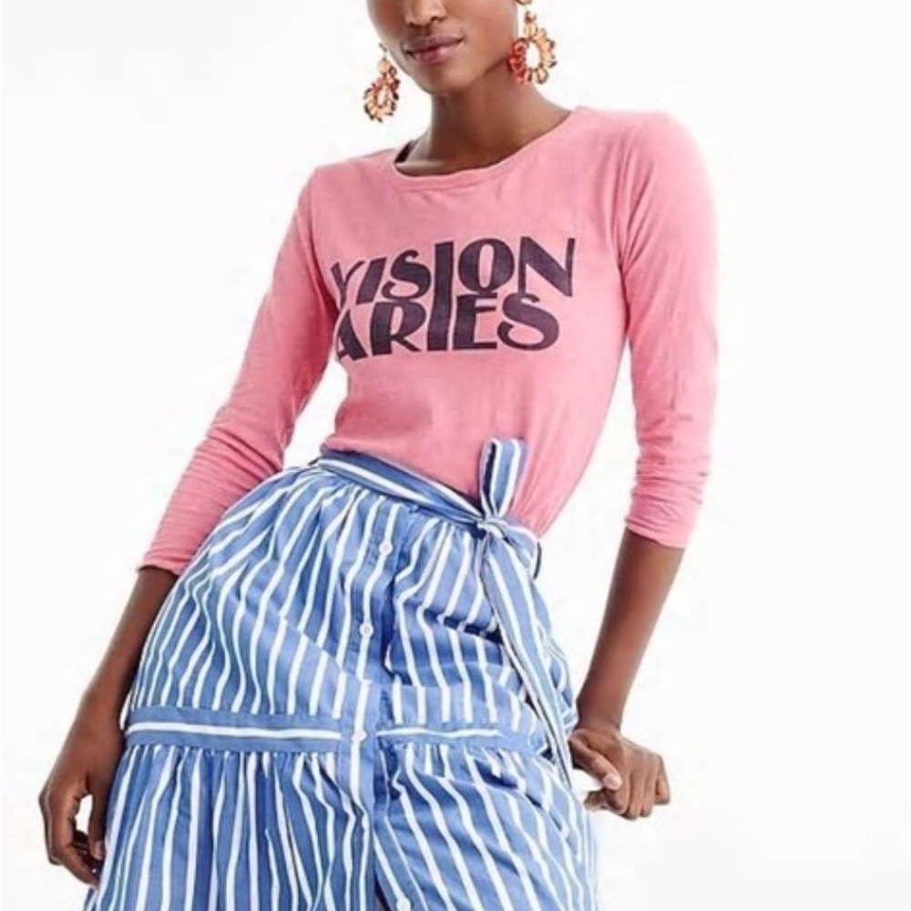J.Crew Zodiac Pink Horoscope T-Shirt In "Aries" F Xxs